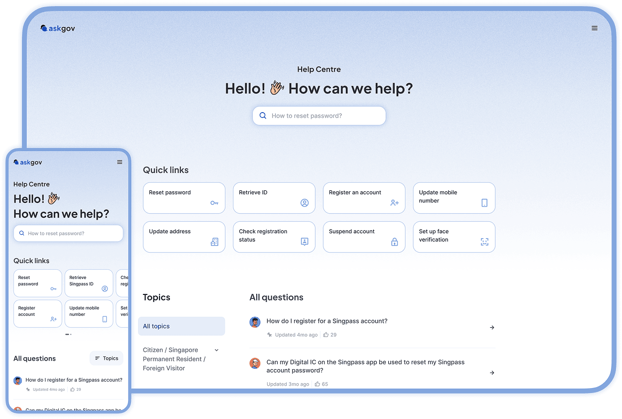 Screenshot of AskGov